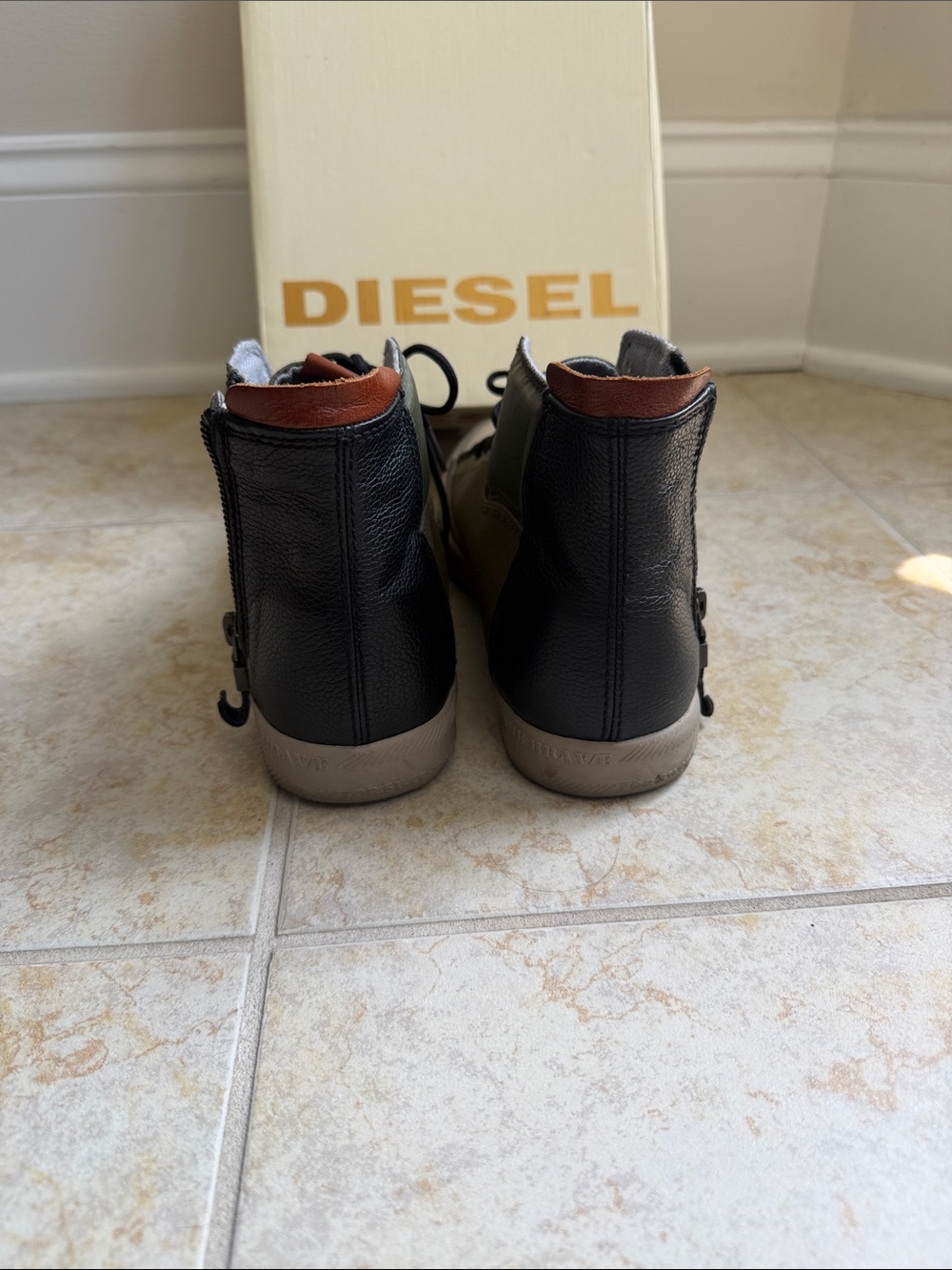 Diesel High-Top Canvas Sneakers View 4